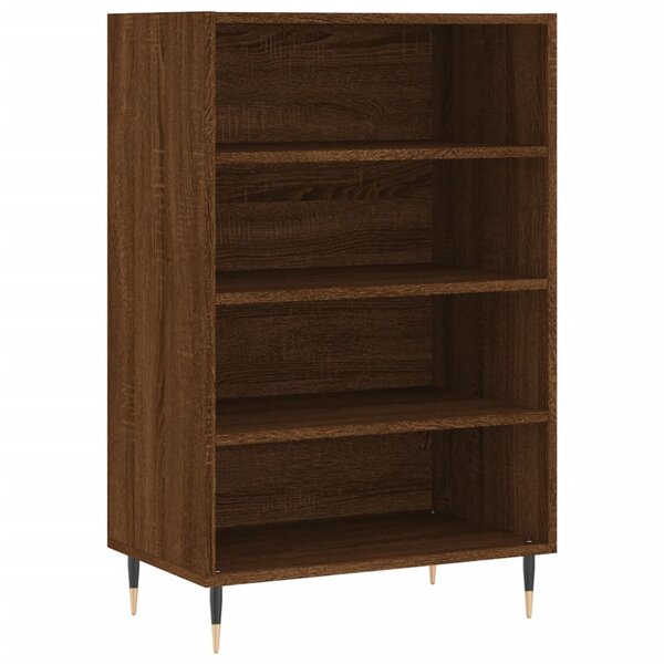 vidaXL Buffet haut chêne marron 57x35x90 cm bois d'ingénierie