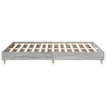 vidaXL Cadre de lit sans matelas sonoma gris 150x200 cm