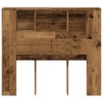 vidaXL Armoire de tête de lit vieux bois 120x19x104 5 cm