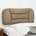 vidaXL Coussin de tête de lit cappuccino 90 cm similicuir