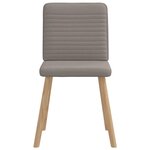 vidaXL Chaises à manger lot de 4 taupe tissu