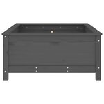 vidaXL Jardinière gris 82 5x82 5x39 cm bois massif de pin
