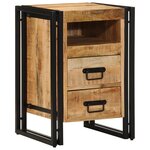 Table de chevet vidaXL 40x40x59 cm en bois de manguier massif