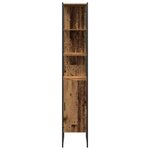 vidaXL Ensemble de mobilier de salle de bain avec porte 4 Pièces Marron
