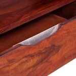 vidaXL Meuble TV Bois massif 116x30x40 cm