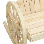 vidaXL Chaises à bascule Adirondack lot de 2 bois de sapin massif