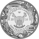 Monnaie ALIEN EYE We Are Not Alone 1 Oz Argent 1000 Francs Cameroon 2026 (PRÉCOMMANDE)