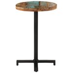 vidaXL Table de bistro Ronde Ø50x75 cm Bois de récupération massif