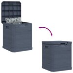 vidaXL Boîte de rangement de jardin 90 L Anthracite