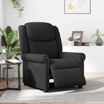 vidaXL Fauteuil inclinable électrique Noir brillant Similicuir