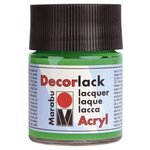 Flacon 50 ml Peinture Acrylique DECORLACK Vert clair MARABU