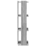 vidaXL Bibliothèque à 3 niveaux sonoma gris 60x30x120 cm