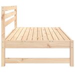 vidaXL Canapés centraux de jardin 2 Pièces 120x80 cm bois de pin massif