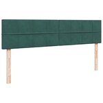 VidaXL Cadre de lit ottoman avec matelas vert foncé 180x200cm velours