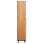 vidaXL Armoire de salle de bain avec étagère Marron 38 x 33 x 160 cm