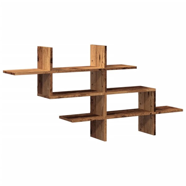 vidaXL Étagère murale vieux bois 124 5x18x60 5 cm bois d'ingénierie