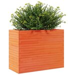 vidaXL Jardinière cire marron 90x40x68 5 cm bois de pin massif