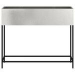Jardinier surélevé vidaXL 100x26x82 cm en Acier Inoxydable