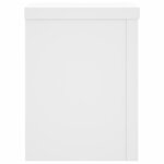 vidaXL Supports pour plantes 2 Pièces blanc 15x15x20 cm bois d'ingénierie