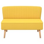 vidaXL Canapé 117x55 5x77 cm Tissu Jaune