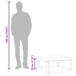 vidaXL Repose-pied de jardin coussin gris clair bois massif d'acacia