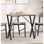 vidaXL Pieds de table à manger cadre en X 80x40x73 cm acier