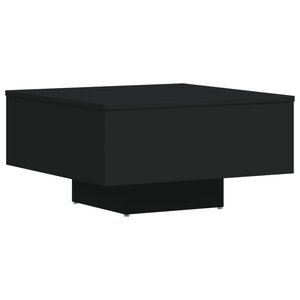 vidaXL Table basse noir 60x60x31 5 cm bois d'ingénierie