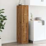 vidaXL Armoire d'apothicaire chêne artisanal bois d'ingénierie