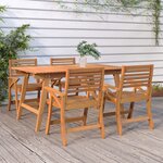 vidaXL Chaises de jardin lot de 4 58x58x87 cm bois massif d'acacia