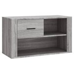 vidaXL Armoire à chaussures Sonoma gris 80x35x45 cm Bois d'ingénierie