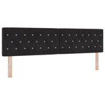 Lit Box Spring vidaXL avec Matelas Noir 180x200 cm Velours