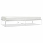 vidaXL Cadre de lit métal sans matelas blanc 100x200 cm