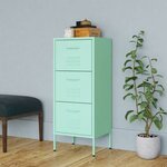 vidaXL Armoire de rangement Vert menthe 42 5x35x101 5 cm Acier