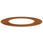 vidaXL Planteur acier Corten Acier Corten Grand Incrustations décoratives