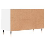 vidaXL Meuble TV Blanc 80x36x50 cm Bois d'ingénierie