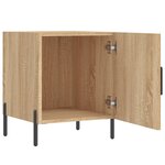 vidaXL Table de chevet chêne sonoma 40x40x50 cm bois d’ingénierie