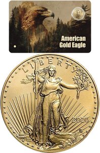 Monnaie AMERICAN GOLD EAGLE 1/200 Oz Or 30$ Liberia 2026