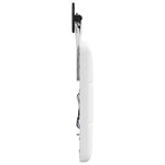 vidaXL Tête de lit suspendue Avec lumière LED Blanc Tissu