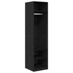 vidaXL Armoire avec stockage Chêne noir Bois d'ingénierie