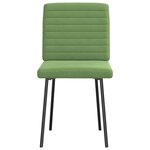 vidaXL Chaises à manger lot de 4 vert clair velours