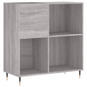 vidaXL Armoire à disques sonoma gris 84 5x38x89 cm bois d'ingénierie