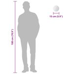 vidaXL Carreau de miroir 8 Pièces Rond Verre