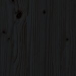 vidaXL Bibliothèque Noir 60x35x71 cm Bois de pin massif