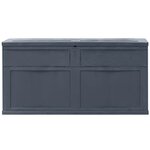 vidaXL Boîte de rangement de jardin 320 L Noir
