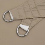 vidaXL Voile de parasol tissu oxford carré 5x5 m taupe