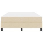 vidaXL Lit à ressorts avec matelas Crème 120 x 190 cm tissu