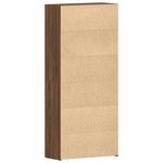 vidaXL Cabinet à chaussures avec étagère Marron 80 x 35.5 x 180 cm