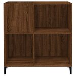 vidaXL Armoire à disques chêne marron 84 5x38x89 cm bois d'ingénierie