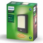 Philips mygarden applique murale led à capteur samondra 1739293p0