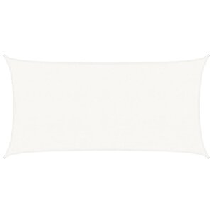 vidaXL Voile d'ombrage 160 g/m² Blanc 2x3 5 m PEHD